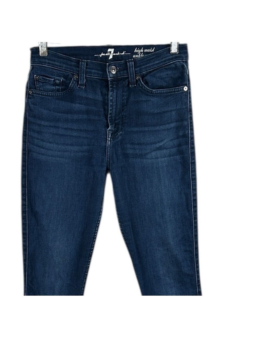 7 For All Mankind High Waist Ankle Gwenevere Jeans Size 27 - Picture 7 of 8